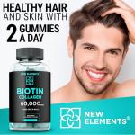 Biotin & Collagen Gummies for Hair, Skin, Nails