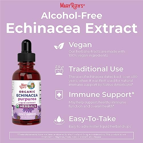 Organic Echinacea Purpurea Liquid Drops 1 Fl Oz