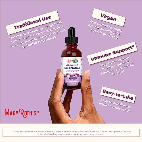Organic Echinacea Purpurea Liquid Drops 1 Fl Oz