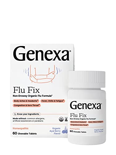Genexa Flu Fix Organic Multi-Symptom Remedy 120 Tablets