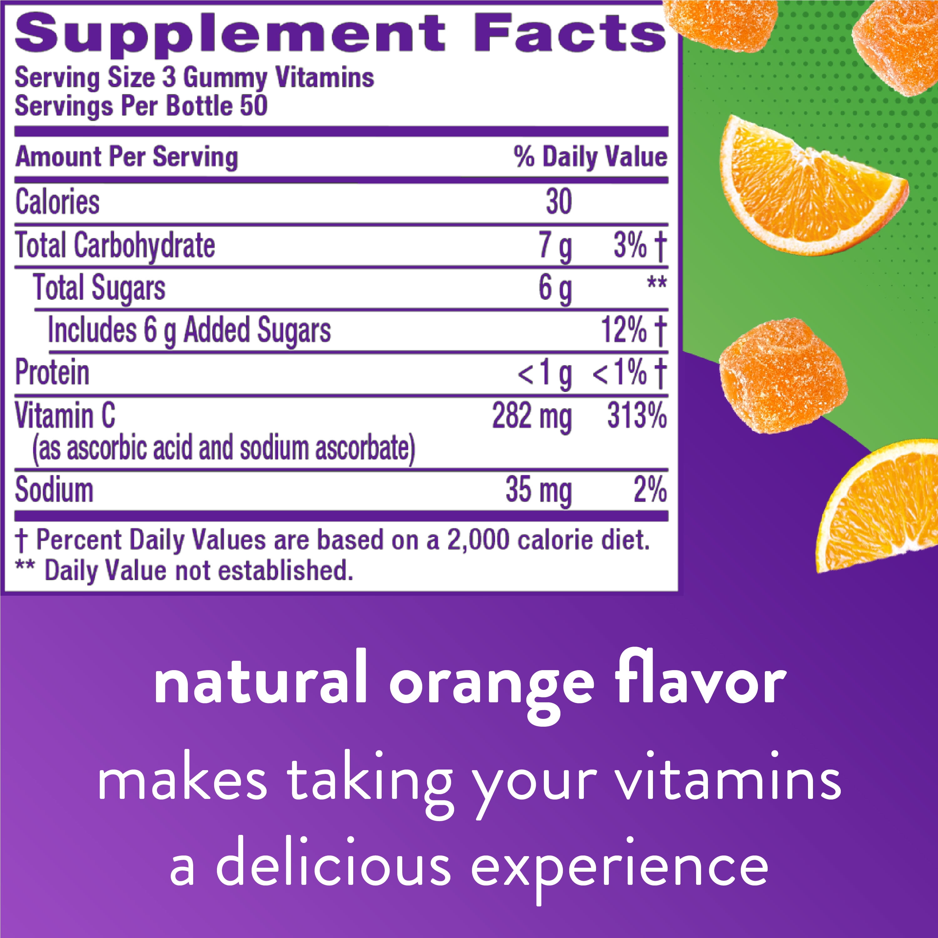 vitafusion Power C Orange Vitamin Gummies - 150 Count