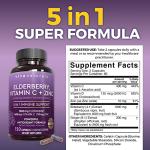 Viva Naturals Elderberry Capsules with Vitamin C & Zinc