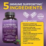 Viva Naturals Elderberry Capsules with Vitamin C & Zinc
