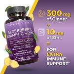Viva Naturals Elderberry Capsules with Vitamin C & Zinc