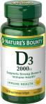 Nature's Bounty D3 2000 IU Softgels, 150 Count