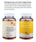 Amazon Basics Vitamin D3 Gummies, Mixed Flavors, 160 Count