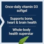 Vitamin D3 125 mcg for Bone & Brain Health