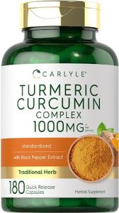 Carlyle Turmeric Curcumin with Black Pepper Capsules