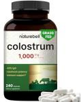 NatureBell Bovine Colostrum Supplement 1,000mg, 240 Capsules
