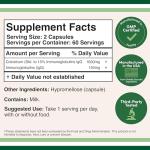 Bovine Colostrum Supplement - 120 Capsules, 1000mg