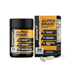 ONNIT Alpha Brain Cognitive Support Capsules, 30 Count