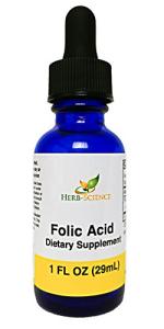Liquid Vitamin B9 Folic Acid Supplement Drops