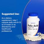Nutricost Folic Acid 1000 mcg, 240 Capsules