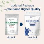 500mg Niacinamide Capsules - 400 Count Non-GMO