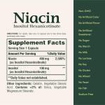 Nature's Bounty 500mg Flush-Free Niacin Capsules