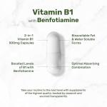 Vitamin B1 500mg & Benfotiamine Capsules - 240 Count