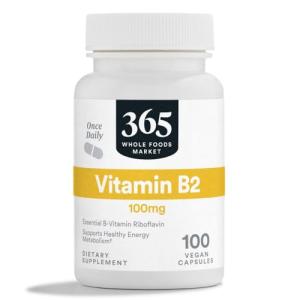 Whole Foods Vitamin B2 100mg, 100 Veg Caps