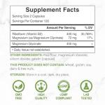 Vitamin B2 400mg with Magnesium Glycinate 240 Caps