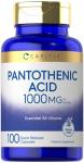 Carlyle Pantothenic Acid Vitamin B5, 1000mg, 100 Capsules