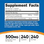 Nutricost Vitamin B5 Pantothenic Acid 500mg 240 Caps