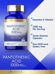 Carlyle Pantothenic Acid Vitamin B5, 1000mg, 100 Capsules