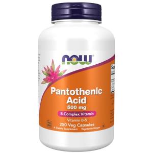 NOW Foods Pantothenic Acid (Vitamin B-5) 500 mg, 250 Capsules