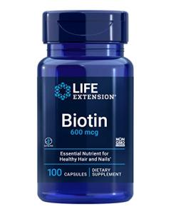 Life Extension Biotin 600 mcg for Hair & Nails