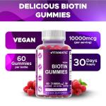 Vitamatic Biotin Gummies for Stronger Hair & Nails