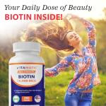 Vitamatic Biotin 10,000 mcg for Hair, Skin, Nails