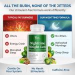 Nighttime Fat Burner and Sleep Aid Supplements