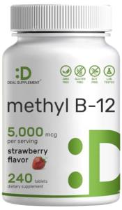 Methyl B-12 Vitamins 5000 mcg Chewable Tablets