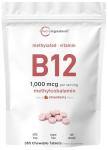 Vitamin B12 1,000 mcg Chewable Tablets - Vegan