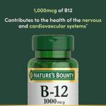 Nature's Bounty B12 Supplements for Energy, 200 Ct