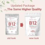 Vitamin B12 1,000 mcg Chewable Tablets - Vegan