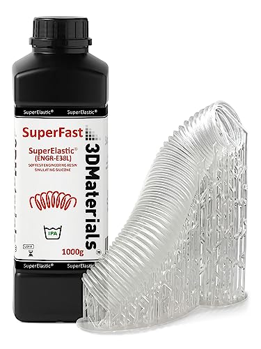 SuperElastic 3D Printer Resin, Clear Silicone Feel