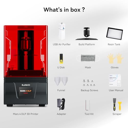 ELEGOO Mars 4 Ultra Quiet Resin 3D Printer