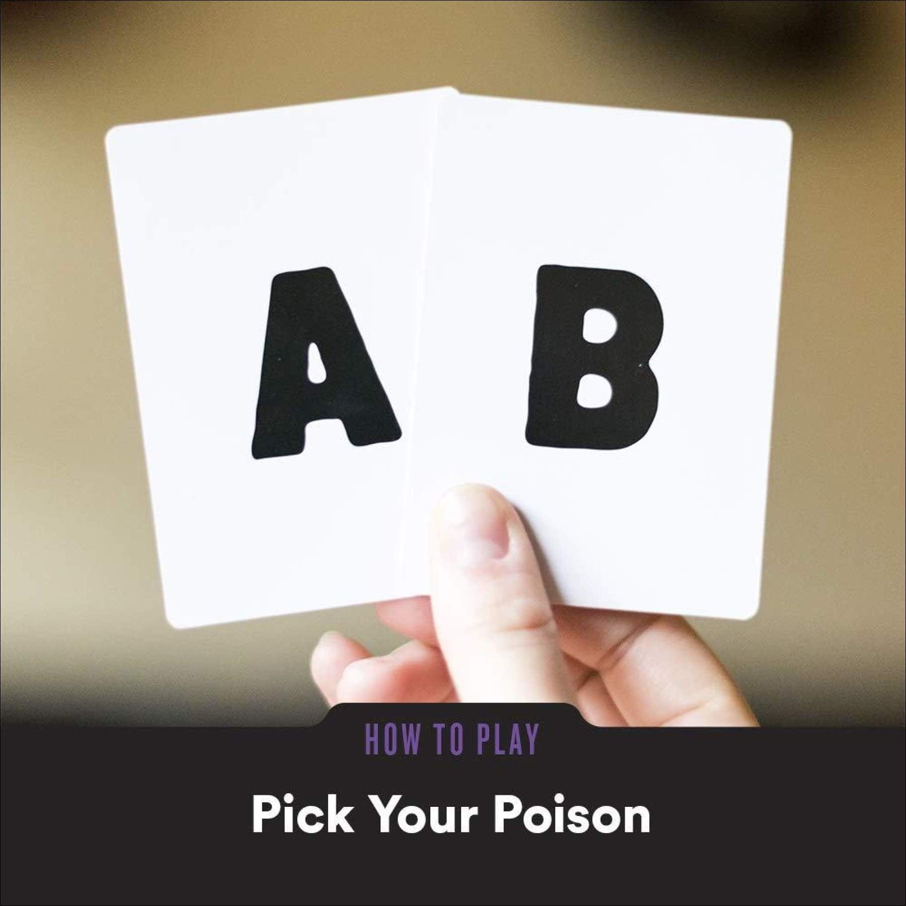 Pick Your Poison Party Card Game