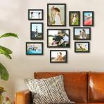 10-Pack Black Collage Photo Frames for Wall