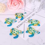Hand Blown Sea Turtle Art Glass Figurine