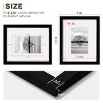 Set of 4 Black 8x10 Solid Wood Frames