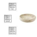 Hand-Carved Paulownia Wood Serving Bowl, 11.5