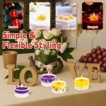 36 Clear Glass Tealight Candle Holders Set
