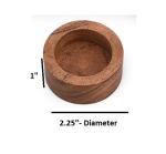 Acacia Wood Tealight Candle Holders - Set of 12
