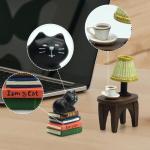 Cute Mini Cat Figurine for Home or Office