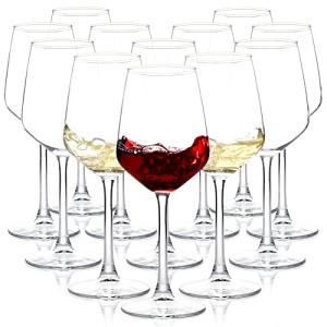 Set of 12 Long Stem Wine Glasses
