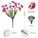 24 Bundles Colorful Indoor Outdoor Fake Flowers