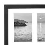 Black 4x6 Collage Picture Frame for Three Photos