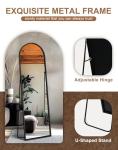 Delma Arched Full Length Standing Floor Mirror