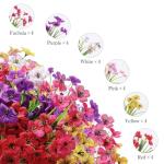 24 Bundles Colorful Indoor Outdoor Fake Flowers