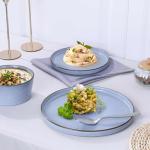 Haze Blue 18-Piece Stoneware Dinnerware Set